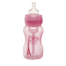 Бутылочка с широким горлышком, полипропилен розовая 240 мл. Dr. Browns