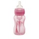 Бутылочка с широким горлышком, полипропилен розовая 240 мл. Dr. Browns